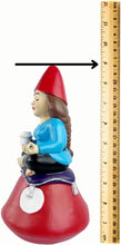 Load image into Gallery viewer, Lady Zen Gnome, Meditating Yoga Female Garden Gnome Statue, 8.85" - Indoor/Outdoor Garden Decoration