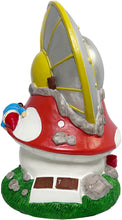 Load image into Gallery viewer, UFO Gnome, Mushroom House Garden Gnomes with Alien UFO Crash Landing 8.85" - Indoor/Outdoor Garden Decoration