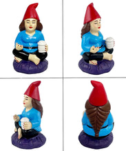 Load image into Gallery viewer, MINI Lady Zen Gnome, Meditating Yoga Female Mini Gnome Statue 3.75" - Indoor/Outdoor Garden Decoration