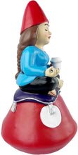 Load image into Gallery viewer, Lady Zen Gnome, Meditating Yoga Female Garden Gnome Statue, 8.85" - Indoor/Outdoor Garden Decoration