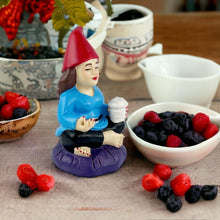 Load image into Gallery viewer, MINI Lady Zen Gnome, Meditating Yoga Female Mini Gnome Statue 3.75" - Indoor/Outdoor Garden Decoration