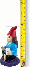 Load image into Gallery viewer, MINI Lady Zen Gnome, Meditating Yoga Female Mini Gnome Statue 3.75" - Indoor/Outdoor Garden Decoration