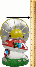 Load image into Gallery viewer, UFO Gnome, Mushroom House Garden Gnomes with Alien UFO Crash Landing 8.85" - Indoor/Outdoor Garden Decoration