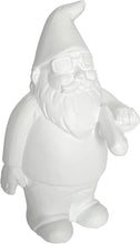 Load image into Gallery viewer, Smoking Garden Gnome MINI 3.5in ** UNPAINTED ** Indoor Outdoor Funny Lawn Gnome