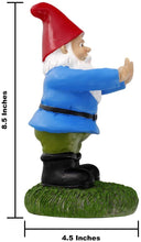 Load image into Gallery viewer, Double Bird Garden Gnome Side view with Ruler 8.5"
