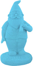 Load image into Gallery viewer, Unpainted Smoking Gnome Front View Example Solid Blue Color