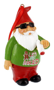 Let's Get Baked Gnome Ornament Angle View