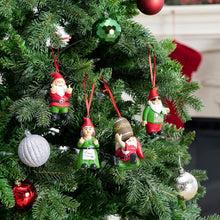 Load image into Gallery viewer, Gnome Ornament Lifestyle 4 Gnomes on Tree
