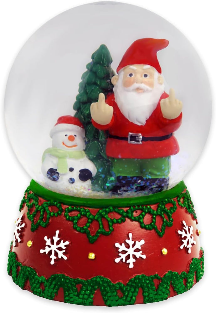 Double Bird Gnome Snow Globe - 3.2' x 4