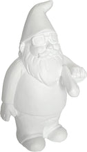 Load image into Gallery viewer, Smoking Garden Gnome MINI 3.5in ** UNPAINTED ** Indoor Outdoor Funny Lawn Gnome
