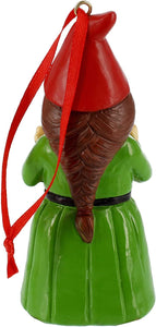 Gnome Ornament Lady DB Rear view