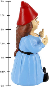 Mini Gnome Lady DB Side View with Ruler 3"