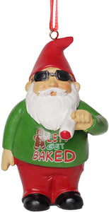 Ornament Gnome Smoking Front View