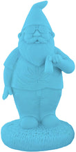 Load image into Gallery viewer, Unpainted Smoking Gnome Front View Example Solid Blue Color
