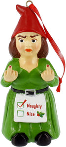 Gnome Ornament Lady DB Front