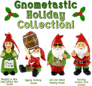 Gnometastic Holiday Ornament Set of 4