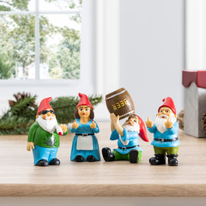 Mini Gnome Lifestyle Full Set of 4 on Counter